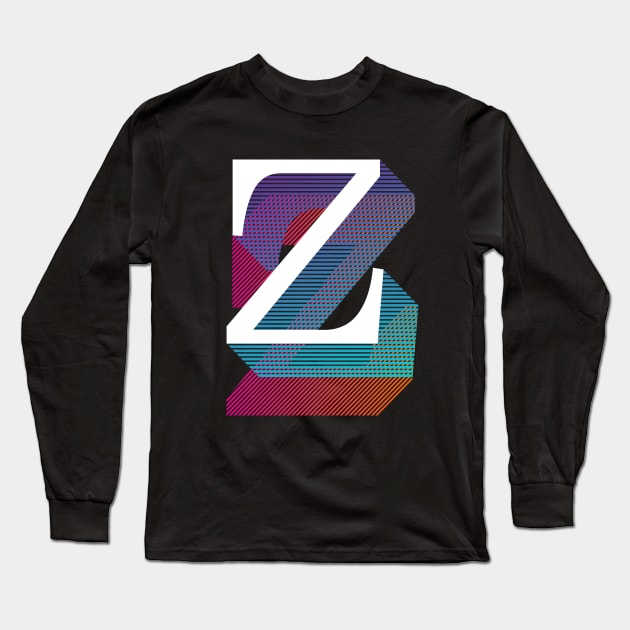 Letter Z Long Sleeve T-Shirt by MplusC